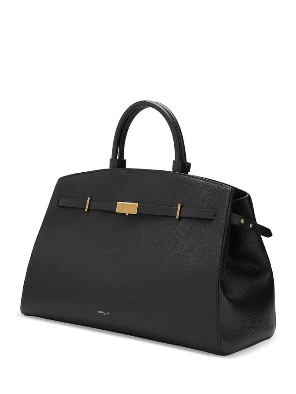 NWT DeMellier The Hudson Leather Tote Black